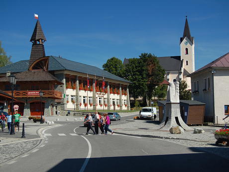 centrum obce Stará Bystrica