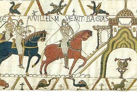 výjav z tapisérie v Bayeux